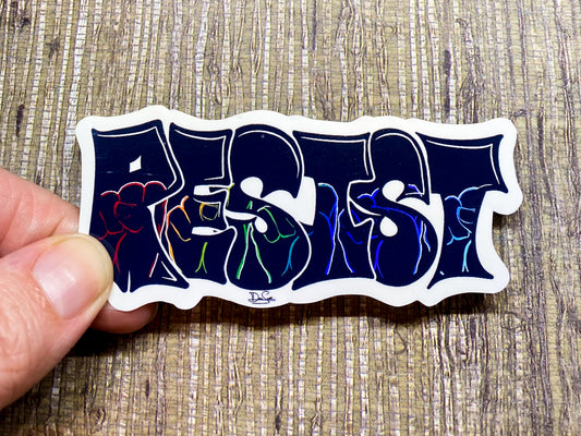 Rainbow Resist Sticker