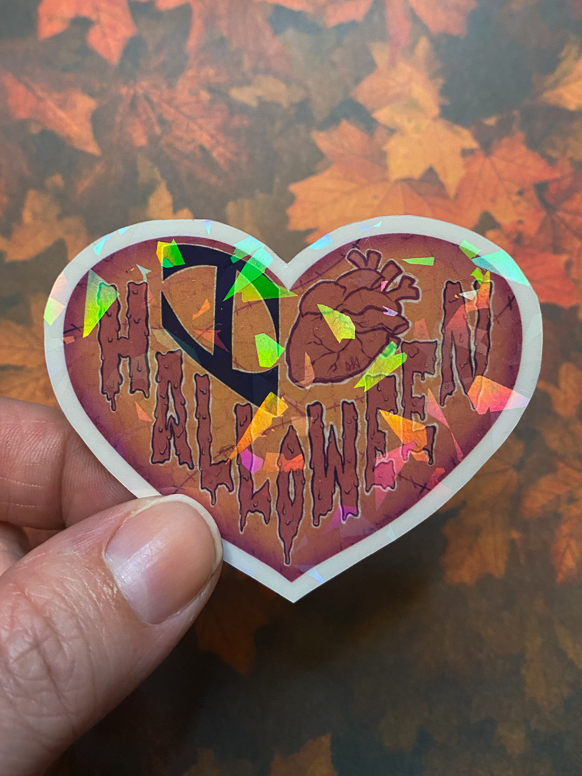 I Heart Halloween Sticker