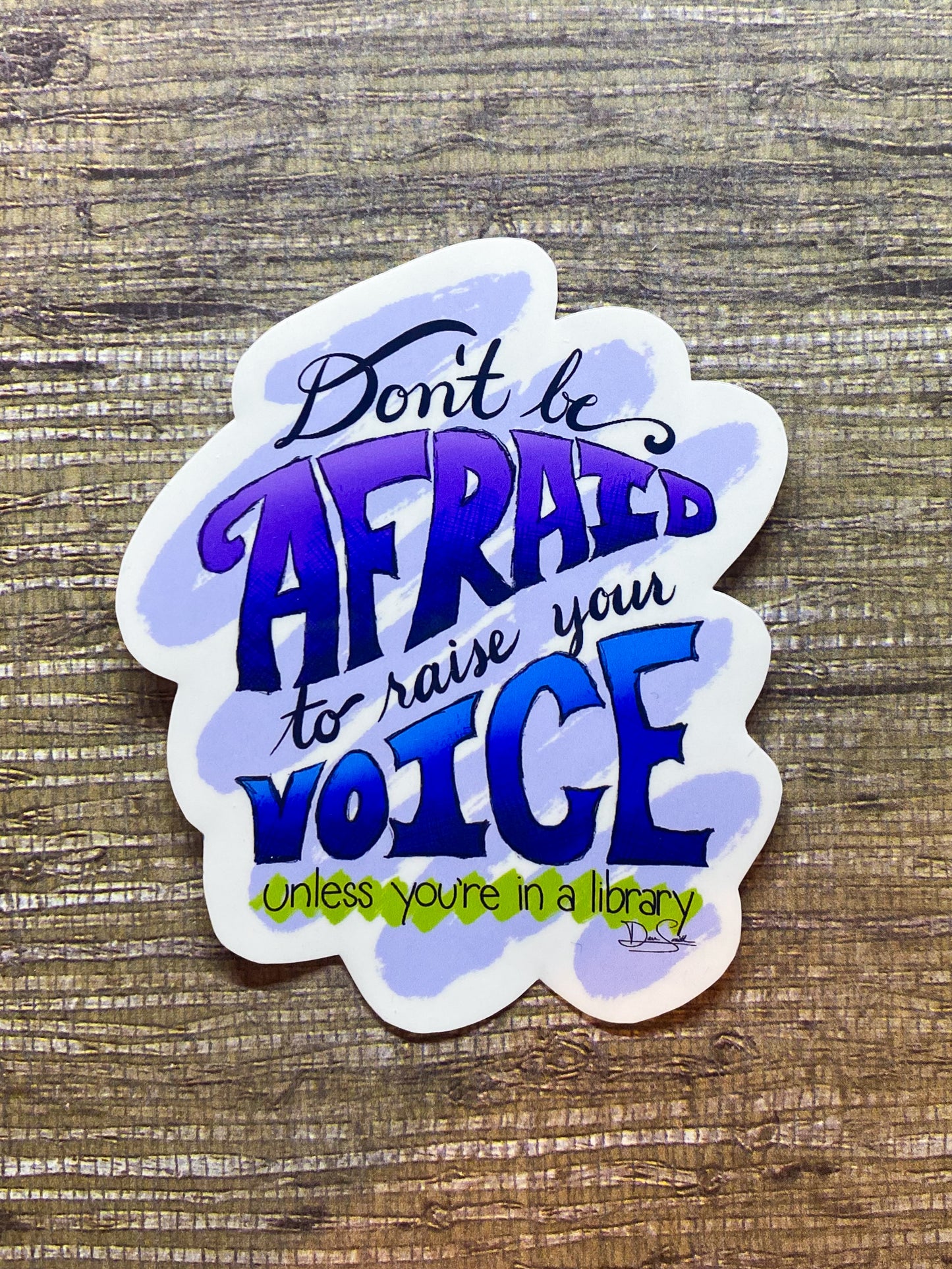 Raise Your Voice Sticker - Library Edition