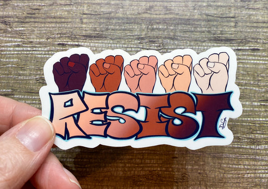 Resist 1 Sticker