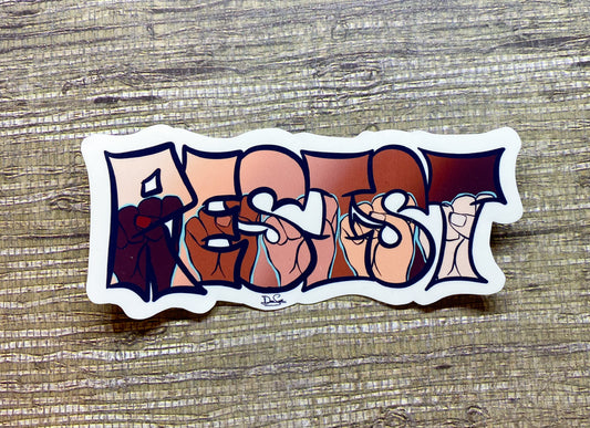 Resist 2 Sticker