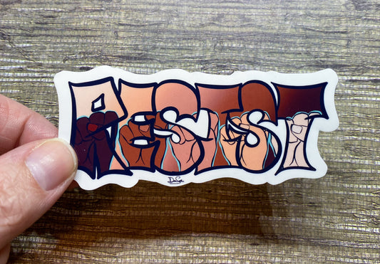 Resist 2 Sticker